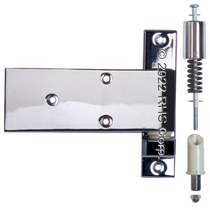 AMERICAN PANELHINGE SPRING FLUSH CHROME