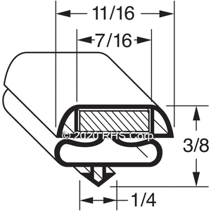 HUSSMANNGASKET, 24-3/8" X 60" -GJ-