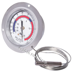 MILJOCOTHERMOMETER, -40 TO +65, FLUSH