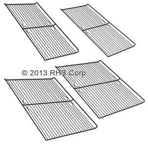 PERLICKSHELF KIT, 4 SHELVES, GRAY EPOXY