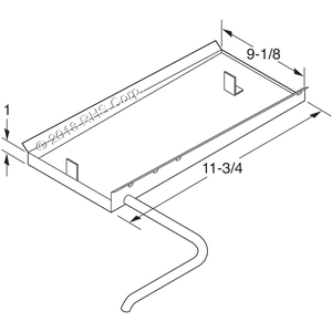 HOBARTDRAIN PAN, 11-3/4" X 9-1/8" X 1"