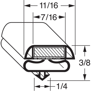 LEERGASKET, 26-1/8" X 44-1/2" 4S