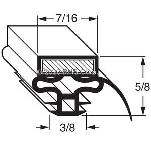 MASTER-BILTGASKET, 25-5/8" X 53-1/4", BLACK