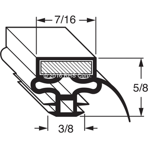MASTER-BILTGASKET, 6-3/4" X 41-1/2"