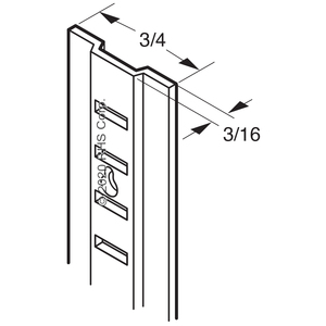 JORDON-FOGELSHELF STANDARD, 6' ALUMINUM