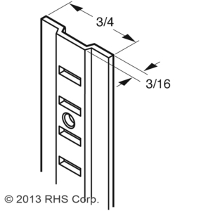 COMPONENT HARDWARE GROUP (CHG)T22 SERIES PILASTER, 6'