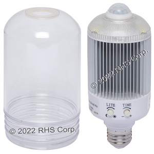 COMPONENT HARDWARE GROUP (CHG)LED PASSIVE INFA-RED MOTION SENSOR BULB WITH GLOBE