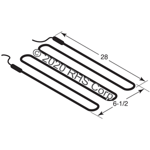 NORLAKEHEATER DEFROST, 15V, 669W