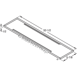 NORLAKEEVAPORATOR DRAIN PAN, 5-7/8" X 32-1/2"