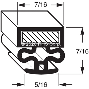 NORLAKEGASKET, 24-1/2" X 59-1/2", BLACK