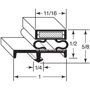 NORLAKEGASKET, 44-1/2" X 79" O.D., 3S, REVERSE MOUNT