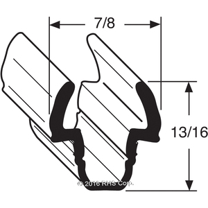 SILVER KINGGASKET, BUMPER BLACK PVC