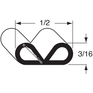 SILVER KINGGASKET, W/ADHESIVE P/FT PANEL