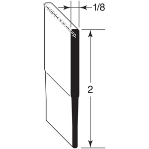 ANTHONYWIPER GASKET, 2" X 85-1/2" BLACK