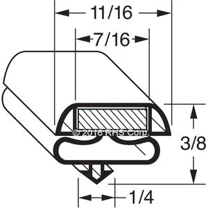 ANTHONYDOOR GASKET, 29-3/8" X 60-1/8"