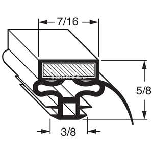 TURBO AIRGASKET, 26-5/8 X 28" BLK GJ