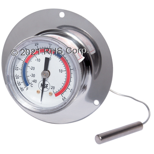FLORIDA STAINLESSTHERMOMETER, -40 TO +65 REAR