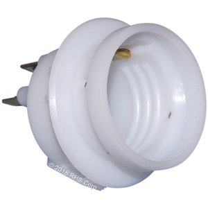 GLENCOSOCKET, WHITE PVC LAMP HOLDER
